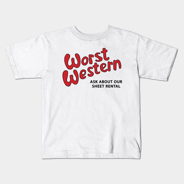 Worst Western Kids T-Shirt by saintpetty